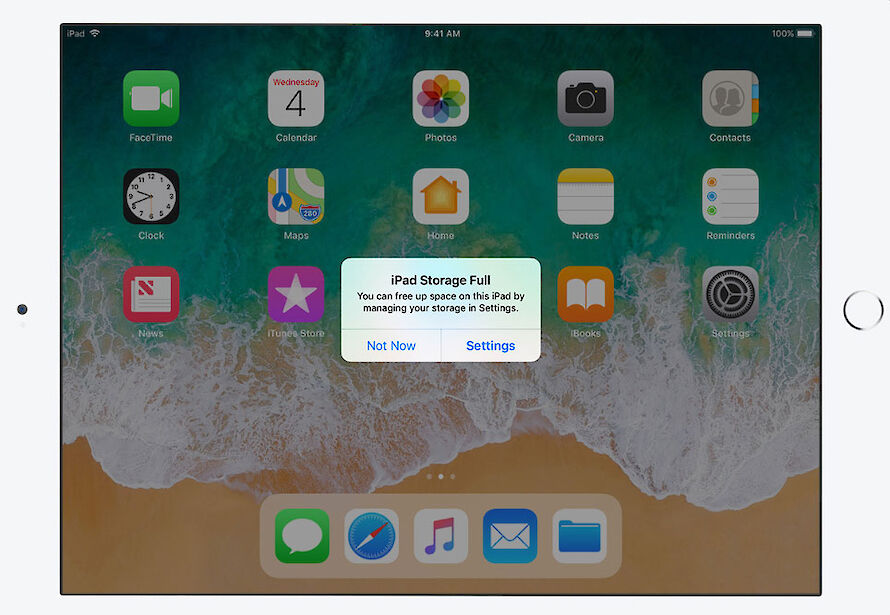 iPad storage full