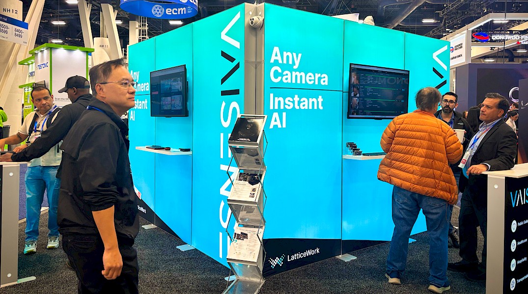 A full VAISense booth at CES